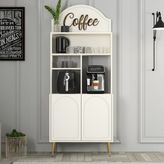 Variant Mobilya Variant Lyon Kahve Köşesi 80 cm - Krem / Altın