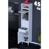 Vario 45 cm Çok Amaçlı Mutfak, Bakliyat ve Kahve Köşesi Organizer Modülü Banyo Dolabı- 45x194x32 cm