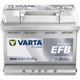 Varta Akü 12V 60 Ah Amper 680A Cca Start&Stop Dynamic Efb N60