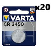 Varta CR2450 3V 20 Adet Lityum Pil