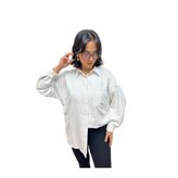 Vazıradk Rahat Kalıp Oversize Gömlek - 36 - Beyaz