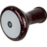 Vd Vatan Darbuka Döküm Siyah Kırmızı Çatlak Desenli Boyalı Darbuka Drum, Doumbek, Perküsyon - Standart - Ahşap