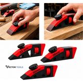 Vector Tools 3’lü Profesyonel Gerdirmeli Zımpara Takozu Seti - Siyah - Kırmızı