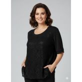 VEDİ Boncuk Ve Dantel İşlemeli Bluz 7014