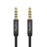 Veggieg 1 mt 3.5 mm Jack TRRS Hi-Fi AUX Mikrofon ve Ses Kablosu