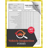 Vehicle Inspection Forms: 27 Point Visual Checklist For Mechanics and Drivers | 60 Forms, 120 Single-Sided Pages