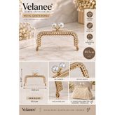 velanee İncili Cüzdan Klipsi Gold 10,5