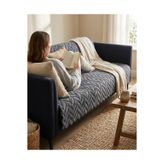 VELANORA HOME 180x220 Kalın Süngerli Kesinlikle Kaydırmaz Welsoft Yumuşak Kabartmalı Modern Koltuk Örtüsü (SİYAH)
