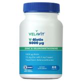 Velavit V Biotin 5000 mcg 60 Tablet