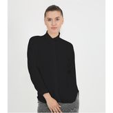Vellichor Ayrobin Kumaş Salaş Gömlek - Siyah - 38