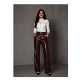 Velmora Leather Hakiki Deri Kadın Pantolonu