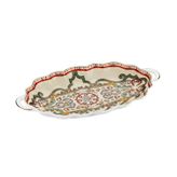 Velora Bone 27 cm Kulplu Oval Servis Tabağı