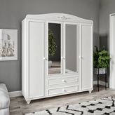 Venatto Romantic Xl Aynalı Dolap - Beyaz