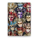 Venedik Maskeleri Tablosu - 70x100cm
