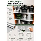 VENON 1 RULO || 1.70 METRE || 45 CM Rulo Metalize 45 CM || 1.70 METRE || Raf Örtüsü || Çekmece Örtüsü || Sıvı Geçirmez Dolap Örtüsü RAF ÖRTÜSÜ METALİZE ÖRTÜ SIZDIRMAZ SİLİNEBİLİR ÖRTÜ MUTFAK BANYO
