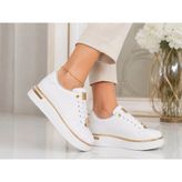 Ventes Ninun Gold Detaylı Sneaker - Beyaz
