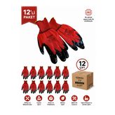 VENTO İş Eldiveni V13 - Kırmızı/Siyah