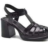 Venüs 2413401Y Siyah Platform Kadın Sandalet