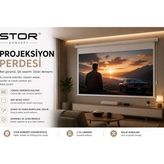 Vera Concept Store Stor Konsept Projeksiyon Perdesi Beyaz