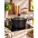 Vera Titanyum Derin Tencere Black 20 cm