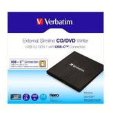VERBATİM SLIMLINE USB 3.2 Gen 1/ USB-C CD/DVD HARİCİ YAZICI