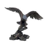 Veronese Bronz Renk Havalanan Kartal Figürü 40CM