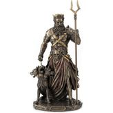 Veronese Bronz Renk Mitolojik Hades Figür 27CM