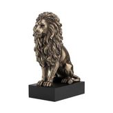 Veronese Collection Kaide Üzerinde Oturan Aslan Figürü 22CM
