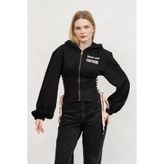 Versace Jeans Couture Kadın Kapüşonlu Sweatshirt,Black 40