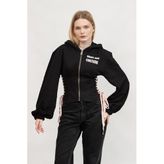 Versace Jeans Couture Kadın Kapüşonlu Sweatshirt,Black 42