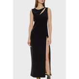 Versace Jeans Couture, Kadın, Regular Fit, Midi Elbise, Siyah, 38