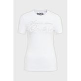Versace Jeans Couture Logolu Pamuklu Bisiklet Yaka Slim Fit T Shirt Bayan T SHİRT 76HAH6A8 J0020 003