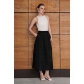 Very Moda Brode Uzun Etek - F2080 - Siyah