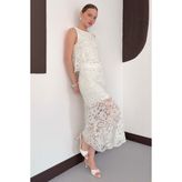 Very Moda Dantel Uzun Etek | D3012 - Krem - S