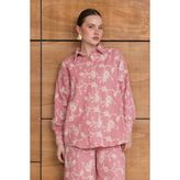 Very Moda Nakışlı Gömlek | F1951 - Pembe