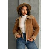 VERYMODA Süet Peluş Mont - Taba Taba | | F1856 - Taba Taba