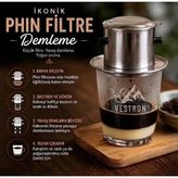 VESTRON Vietnam Kahve Demleme Filtresi Paslanmaz Çelik Phin Dripper Filtre Kahve Aparatı VCT - 1 Adet