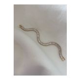 Vi store Baget Taşlı Gold Bileklik