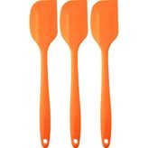 Viarella Silikon Spatula Seti Büyük Boy Yanmaz Çizmez Turuncu 3'lü