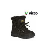 Vicco Kürklü Ortopedik Çocuk Bot SİYAH