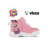 Vicco Marcus Kauçuk Taban Ortopedik Çocuk Bot Pudra