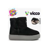 Vicco Pak Phylon Kauçuk Taban Kar Botu Ortopedik Çocuk Bot SİYAH