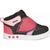 Vicco Ufo Işıklı Kız Bebe Siyah/Fuşya Bot