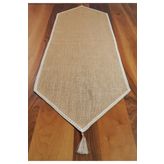 Viemso Dantel Kenarlı Jüt Runner 40x250 cm