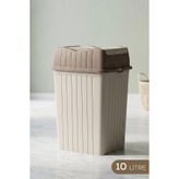 Vienev Çift Kapaklı Çöp Kovası 10 Lt Bej - Banyo Mutfak