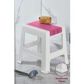 Vienev Plastik Küçük Tabure Pembe