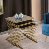 Vienna Zigon Sehpa, Gold Bronz
