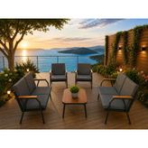 Viento 2-2-1-1 Bahçe Balkon Mobilyası,Sehpalı,