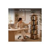 Vigo Wood KD50-VİGOWOOD KÖŞELİ DÖNER KİTAPLIK Meşe