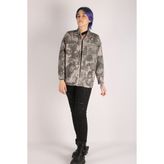 Viking's Line Kadın Oversize Ceket - Beyaz Grı